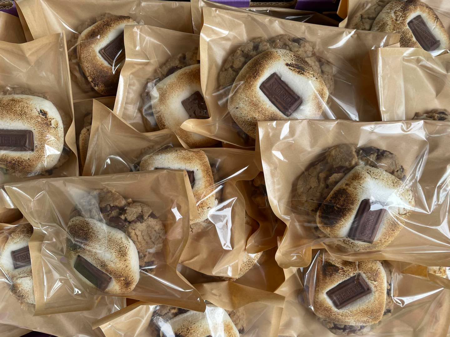 Individually wrapped s'mores cookies from Cookie Paradise
